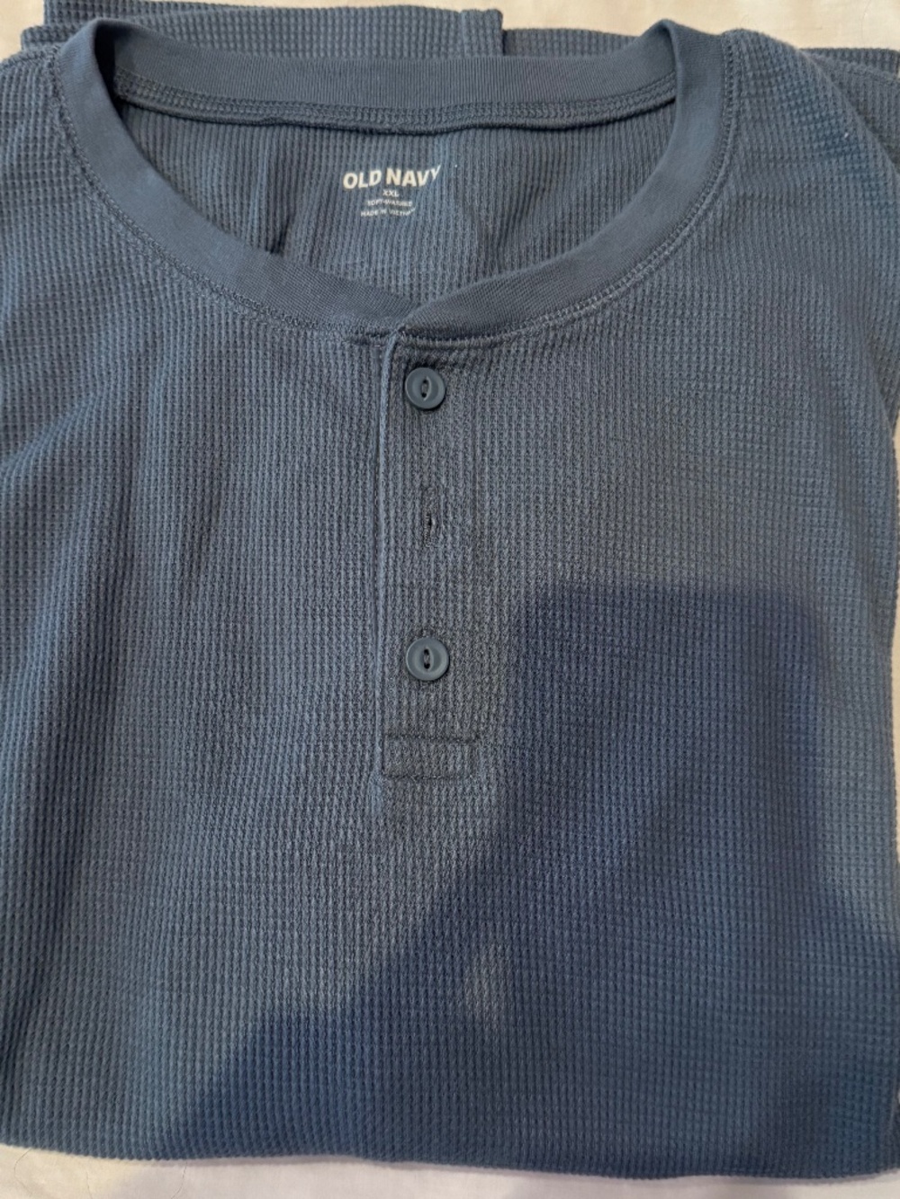 Light weight waffle t-shirt, dusty blue, XXL, Old Navy